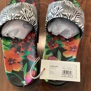 Johnny Was Zebra Pool Slide - NWT